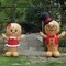 Christmas Inflatable Decoration, 5FT Set of 2 Blowup Welcome Gingerbread Man Couple, Adorable Xmas Inflatable Ginger Bread Man for Winter Holiday Garden Yard Lawn Outdoor Indoor Decor